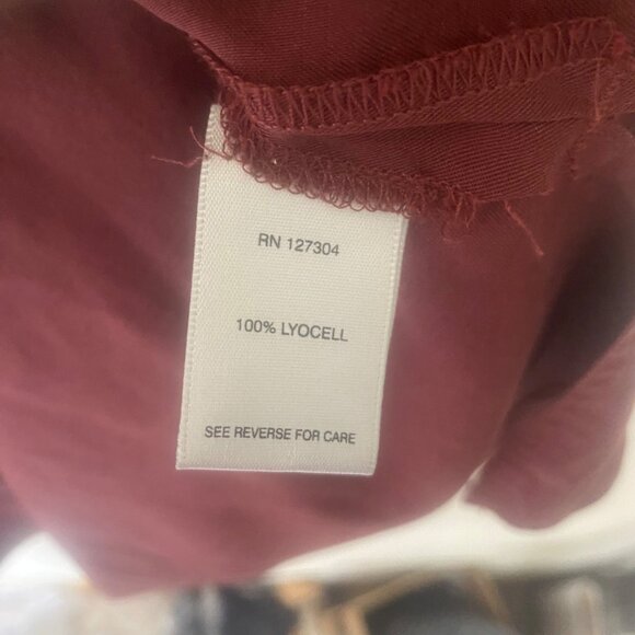 John Mark Oversized Shirt Womens XL red 3/4 sleeve Pullover Boho Travel Casual - Picture 9 of 16